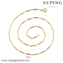 42262-Xuping Fashion or bijoux chaîne collier conception pour les femmes